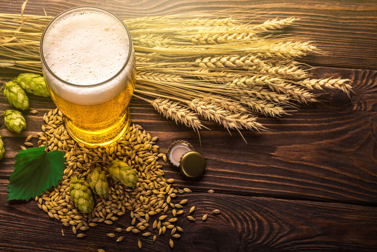 Different expensive brewing ingredients