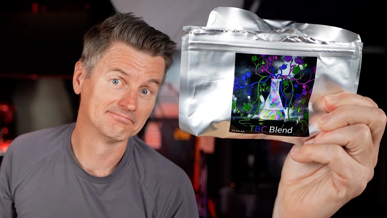 Brewer holds pack of mystery hops